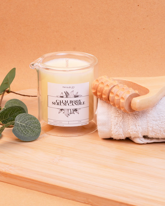 The Calm body Serum Candle